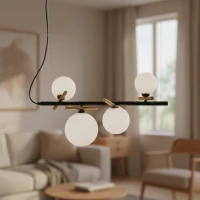 Italux Reverso G9 чорний PND-5622-4-BK-W. Світильник підвісний