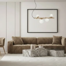 Italux Reverso G9 золотий PND-5622-4-BRO-W. Світильник підвісний