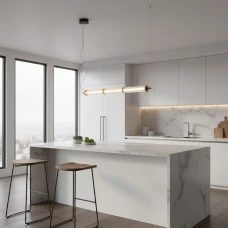 Italux Sanpo 9 Вт 3000К золотий PND-26384-3-GD-CL. Світильник підвісний