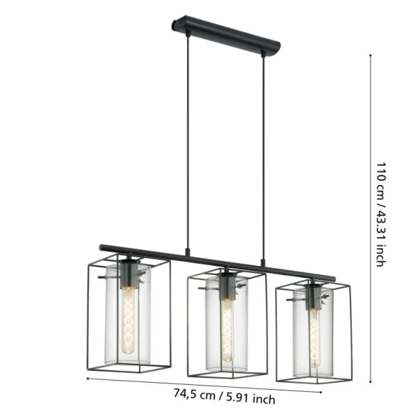 Люстра підвісна LONCINO 49496 Eglo - Фото 3