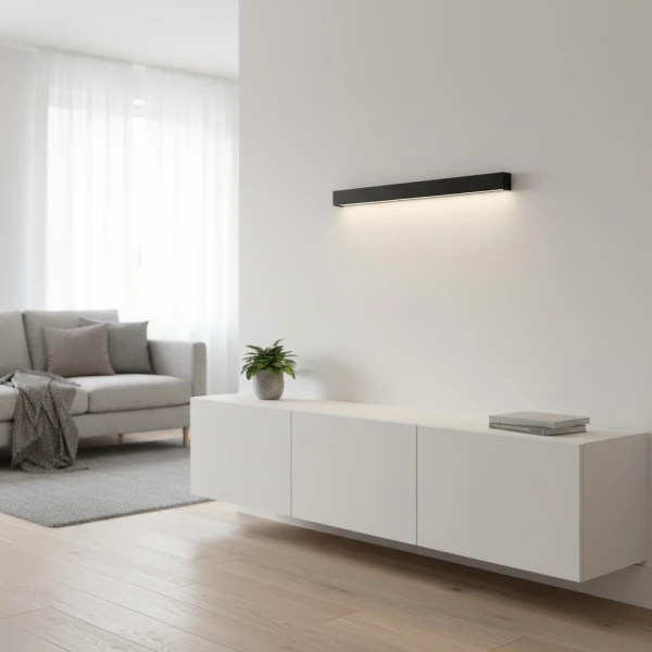 Лінійний світильник Nowodvorski STRAIGHT WALL G13 3000К чорний 7594 - Фото 6