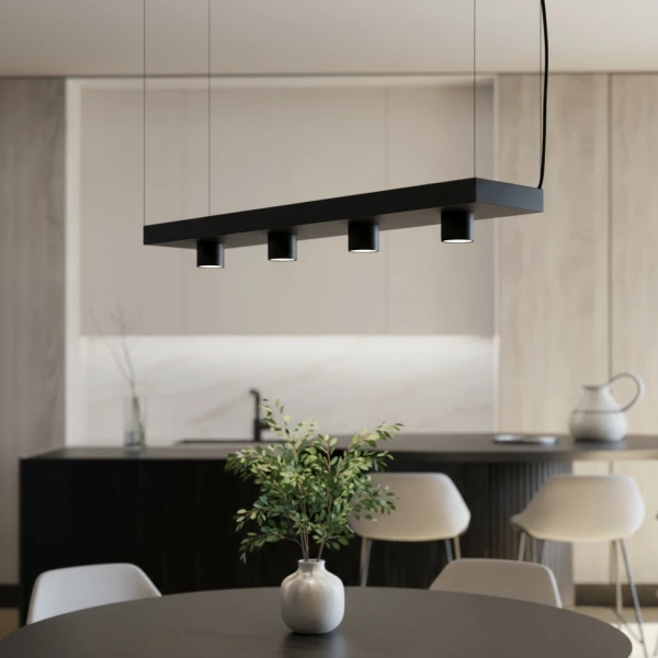 Сучасна люстра Nowodvorski PLANT GU10 чорний 9381 - Фото 1