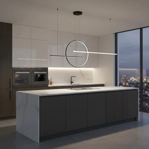 Люстра світлодіодна 01-1737 GIOTTO Black + Dimmable REDO - Фото 5