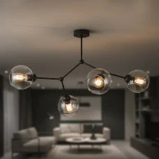 TK Lighting FAIRY E27 чорний 2730. Люстра пристельова