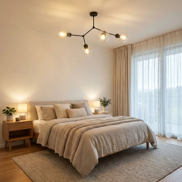 Люстра стельова TK Lighting FAIRY E27 чорний 2730 - Фото 6