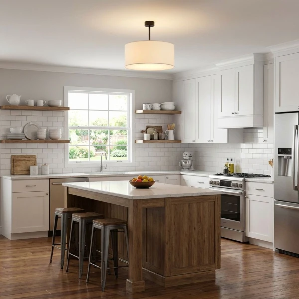 Люстра стельова TK Lighting RONDO E27 білий 424 - Фото 4