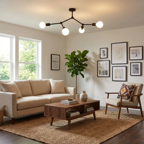 Сучасна люстра Nowodvorski TWIG E27 чорний 9140 - Фото 4