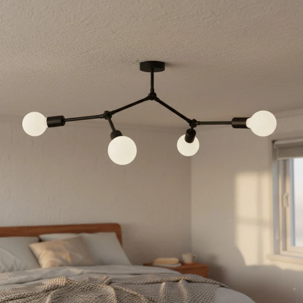 Сучасна люстра Nowodvorski TWIG E27 чорний 9140 - Фото 1