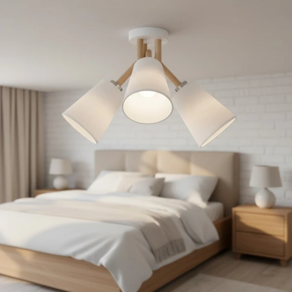 Люстра стельова TK Lighting VAIO E27 білий 665 - Фото 5