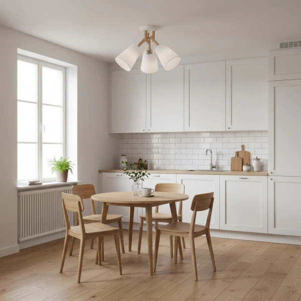 Люстра стельова TK Lighting VAIO E27 білий 665 - Фото 7