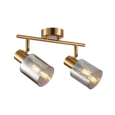Italux Santia E14 золотий SPL-65342-2-BRO-SG. Спот світильник