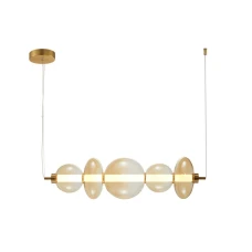 Italux Sonte 40 Вт 3000К золотий PND-24352-40W-AB-AMB. Світильник підвісний