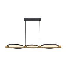 Italux Natano 38 Вт 3000К чорний PND-55362-40W-WO. Підвісна люстра