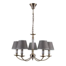 Italux Zanobi E14 сірий PND-43272-5. Підвісна люстра