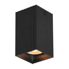 Italux Tecno GU10 чорний CLN-37492-S-BK. Накладний точковий світильник