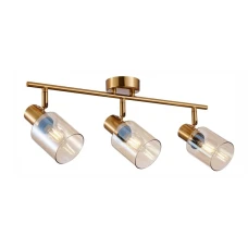 Italux Santia E14 золотий SPL-65342-3-BRO-AMB. Спот світильник