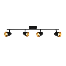 Italux Tino GU10 чорний SPL-36748-4-BK-GD. Спот світильник
