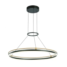 Italux Merlot 28 Вт 3000К чорний PND-54638R-28W-3K-BK-GD. Світильник підвісний