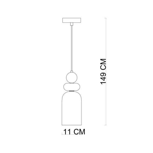 Підвісний світильник Italux Manso E14 PND-37462C-MC-GD - Фото 2