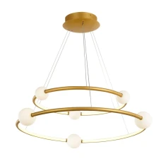 Italux Lozanna 86 Вт 3000К золотий PND-20112035-2A-GD. Світильник підвісний