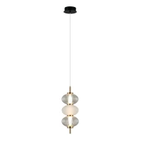 Italux Testa 12 Вт 3000К золотий PND-84938-3-BK. Світильник підвісний