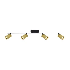 Italux Tris GU10 золотий SPL-46829-4-BK-GD. Спот світильник