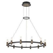 Italux Alamo 48 Вт 3000К чорний PND-280110130-12A-MBL. Люстра свічка