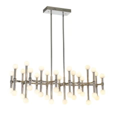 Italux Giovanna 96 Вт 3000К нікелевий MX16009008-38A. Підвісна люстра