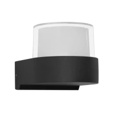 Italux Marti 5 Вт 4000К чорний OWL-4626-4K. Настінний вуличний світильник