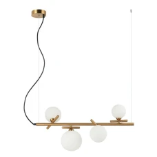 Italux Reverso G9 золотий PND-5622-4-BRO-W. Світильник підвісний