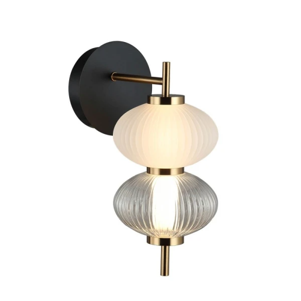 Бра Italux Testa 8 Вт 3000К чорний WL-84938-2-BK