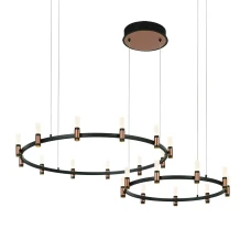 Italux Alamo 84 Втчорний PND-280110130-21C-MBL. Люстра свічка