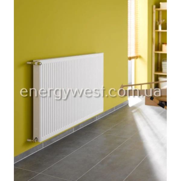 Сталевий радіатор опалення 22 тип 600*1600 бокове підключення Kermi Compact