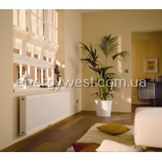 Сталевий радіатор опалення 22 тип 300*1300 нижнє підключення Kermi Compact