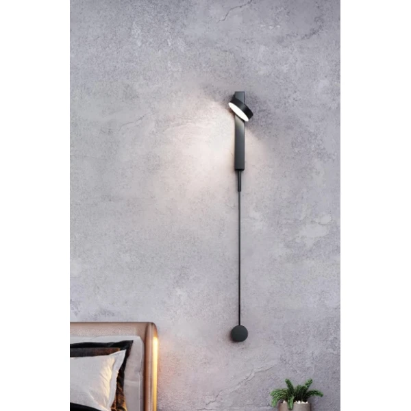 Настінний світильник KLOODI DECO WA-HX052 5W 3K BK - Фото 2