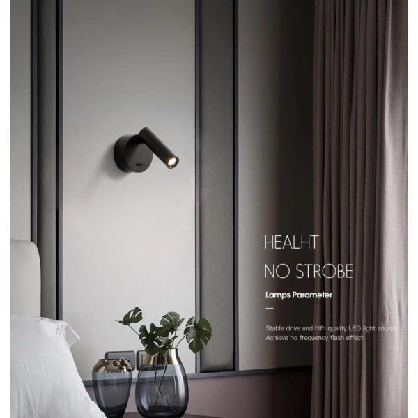 Настінний світильник KLOODI DECO WA-PIANO R110 3K BK - Фото 4