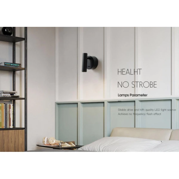 Настінний світильник KLOODI DECO WA-PIANO R110 3K BK - Фото 5