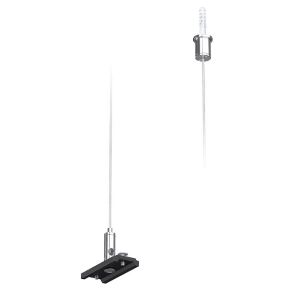 Підвіс тросовий + кріплення для треку Kloodi TRN, 1,5м, стальний