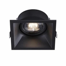 Kloodi KD-1129-F BK GU10. Точковий світильник врізний