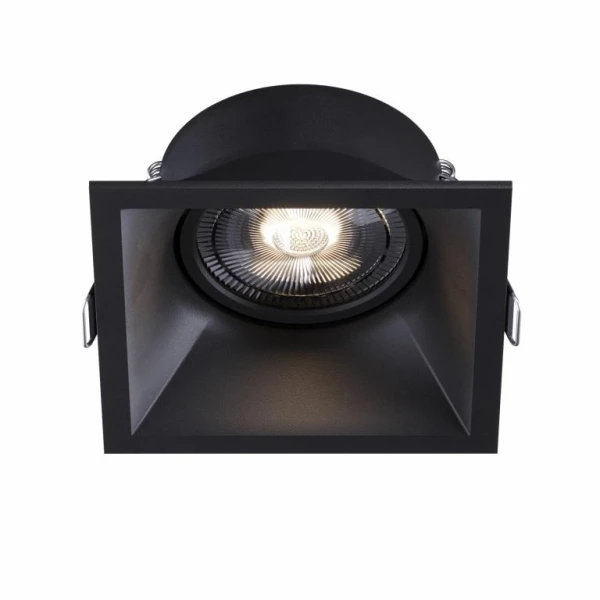 Світильник точковий врізний KD-1129-F BK GU10 Kloodi - Фото 1