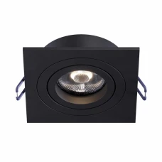 Kloodi KD-BASE SQ92 GU10 BK. Точковий світильник врізний