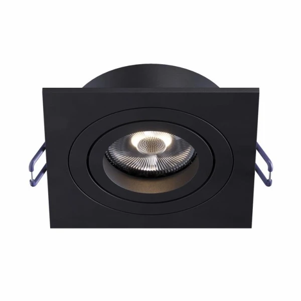 Світильник точковий врізний KLOODI KD-BASE SQ92 GU10 BK - Фото 1