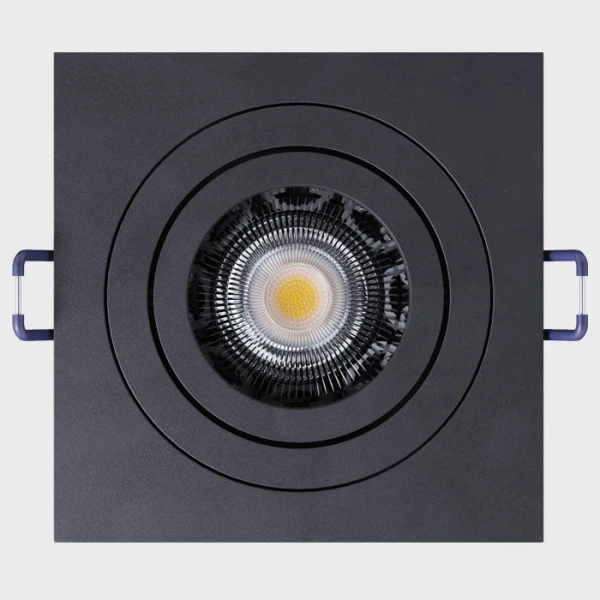 Світильник точковий врізний KLOODI KD-BASE SQ92 GU10 BK - Фото 3