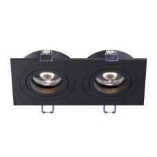 Kloodi KD-BASE SQ92x175 GU10 BK. Точковий світильник врізний