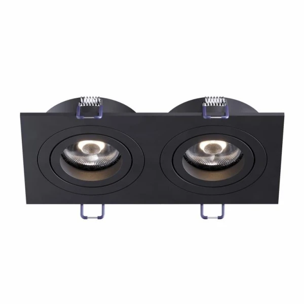 Світильник точковий врізний KLOODI KD-BASE SQ92x175 GU10 BK - Фото 1