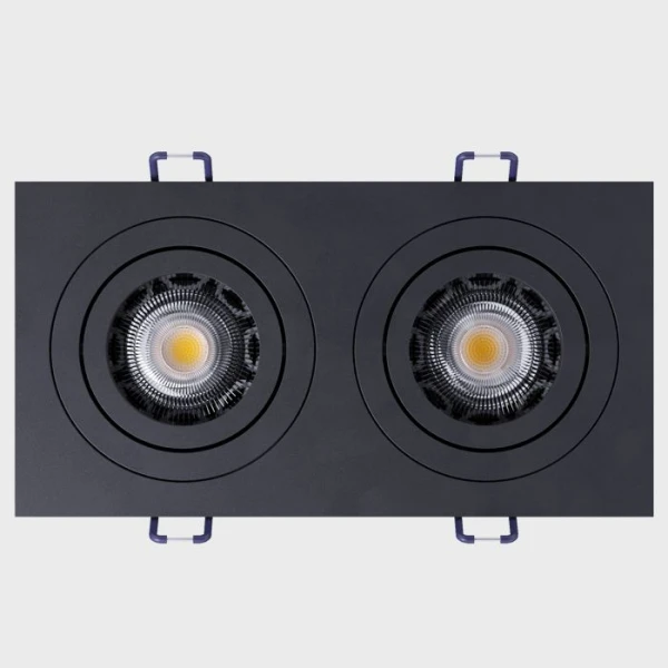 Світильник точковий врізний KLOODI KD-BASE SQ92x175 GU10 BK - Фото 3