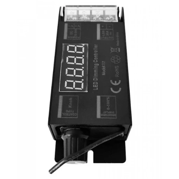 Контролер димер RF 2.4GHz DIM 12-24V DC 1*300-600W KLOODI KD-T2 - Фото 3