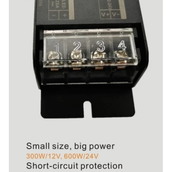 Контролер димер RF 2.4GHz DIM 12-24V DC 1*300-600W KLOODI KD-T2 - Фото 4