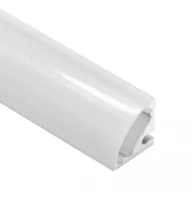 Kloodi KLP1111 11,1*11,1 (мм). LED профіль кутовий з розсіювачем PC матовий опал, 3м. (Ціна за 1 штуку)