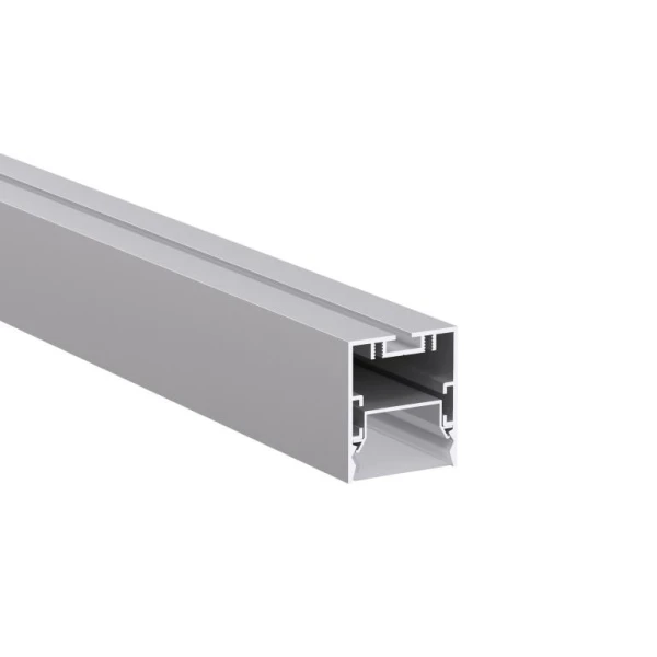 Алюмінієвий профіль KLP3540_3 KLOODI для LED стрічок, з відсіком для блоків і розсіювачем підвісного монтажу 3м. (Ціна за 1 штуку) - Фото 3